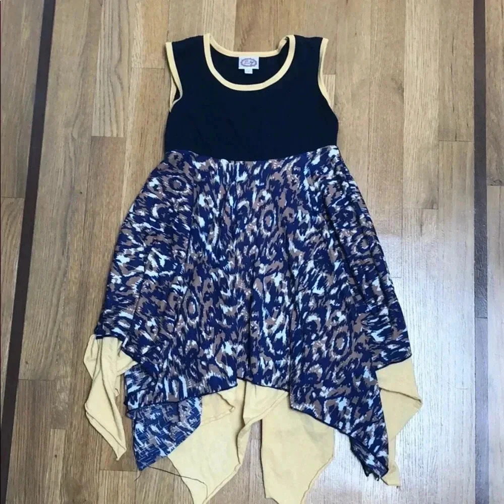 Girls handkerchief hem dress